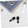 Nylon Shoelace Clips for Adults, 100 Pieces, Black, 38 mm view 3