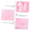 HAKIDZEL Baby Powder Puffs, Round Fabric Puffs, 3-Pack, Pink Bow Design view 3