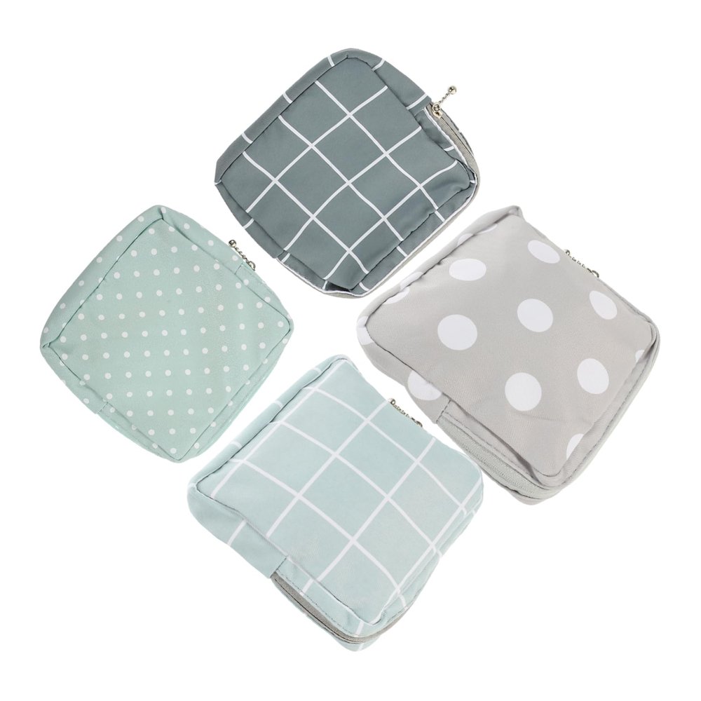 Portable Polyester-Cotton Period Pouch, Compact