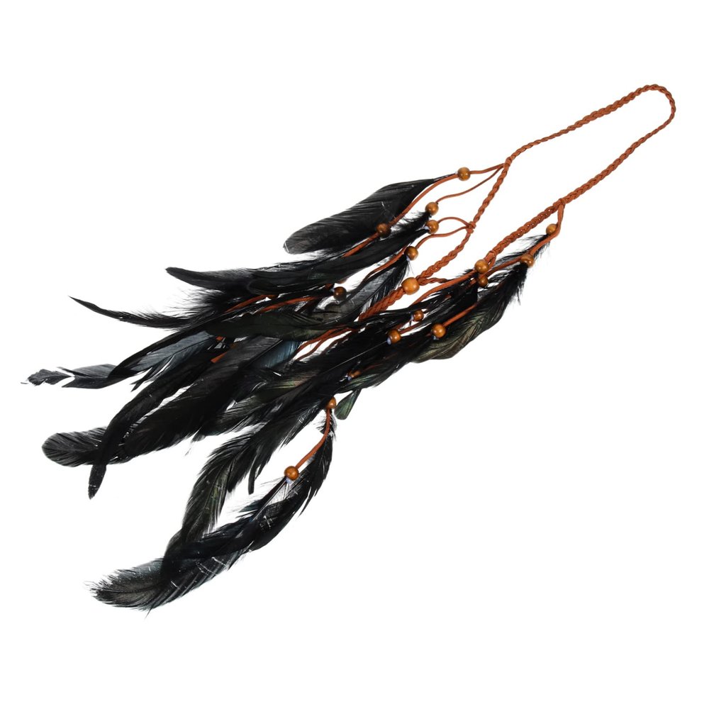 LIFKOME Elegant Feather Tassel Headband for Girls