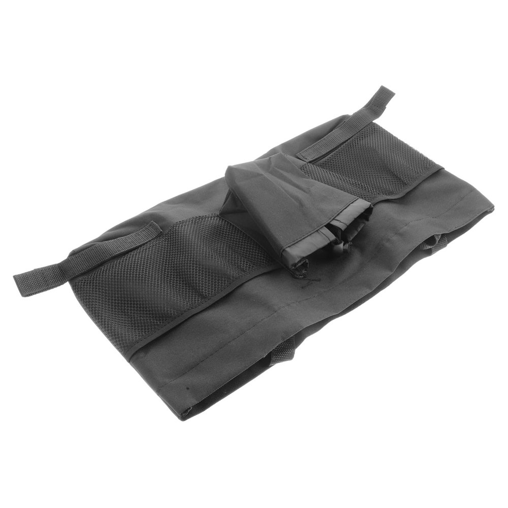OUNONA Black Oxford-Fabric Rollator Storage Bag, Lightweight and Large Capacity