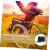 OUNONA Black Oxford-Fabric Rollator Storage Bag, Lightweight and Large Capacity view 4
