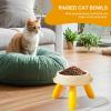 Raised Cat Bowls with Non-Slip Base view 2