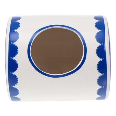 VANZACK Blue Ceramic Summer Cooling Nest for Hamsters and Chinchillas