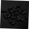 HANABASS 20 Pack Cat Nail Caps - Black Rubber view 2