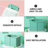 Portable Folding Baby Toilet for Travel, Green, PP, 1 Pc view 3