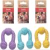 Flamingo Dog Toy Freckles U-Ring Latex with Squeaker Size S 10 cm view 1
