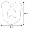 Flamingo Dog Toy Freckles U-Ring Latex with Squeaker Size S 10 cm view 2