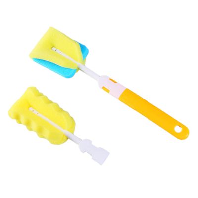 KAILIKETIY 2-Piece Baby Bottle Cleaning Brush Set with Replacement Sponge