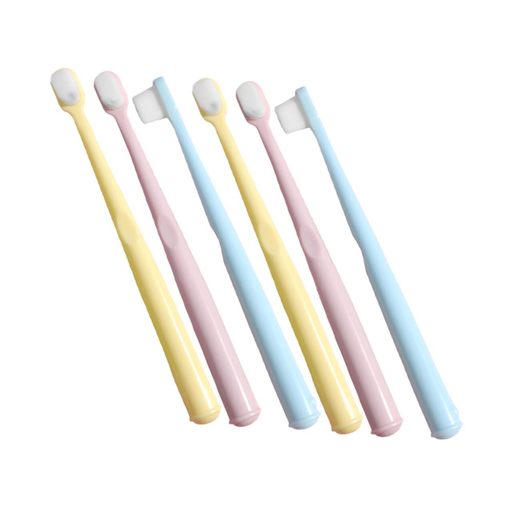 HOLIDYOYO Children's Toothbrushes, 6-Pack, Small Brush Head, Portable, Soft PP Bristles