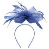 Healeved Blue Net-Yarn Feather Headpiece, Handmade for Women view 1