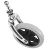 Steel Tube Wheelchair Front Wheel, Precision Rubber, with Bracket view 1