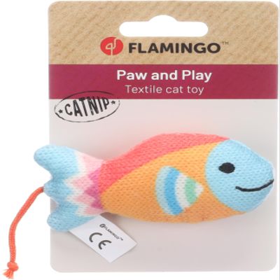 Flamingo Cat Toy Nitz Fish 8.8cm