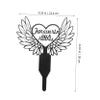 Supvox Metal Pet Gravestone, Black Yard Stake for Garden and Yard view 2