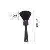 Mikinona Professional Soft-Fiber Neck Duster Brush, Large Black Barber Brush with Round Handle view 2