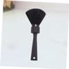 Mikinona Professional Soft-Fiber Neck Duster Brush, Large Black Barber Brush with Round Handle view 3