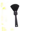 Mikinona Professional Soft-Fiber Neck Duster Brush, Large Black Barber Brush with Round Handle view 4