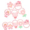 Supvox 10-Piece Pink Pet Hair Ties for Dogs and Cats, Gentle view 1