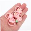 Supvox 10-Piece Pink Pet Hair Ties for Dogs and Cats, Gentle view 4