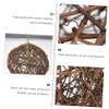 TOYANDONA Rattan Ball Bird Nesting Material with Iron Wire for Hanging Outdoors view 3