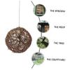 TOYANDONA Rattan Ball Bird Nesting Material with Iron Wire for Hanging Outdoors view 4