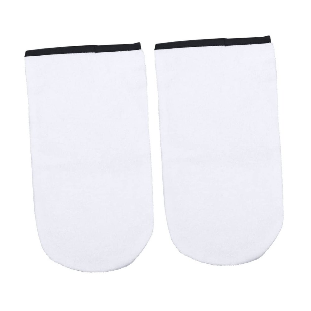 Cotton Wax Mitts, 1 Pair for Wax Baths, White