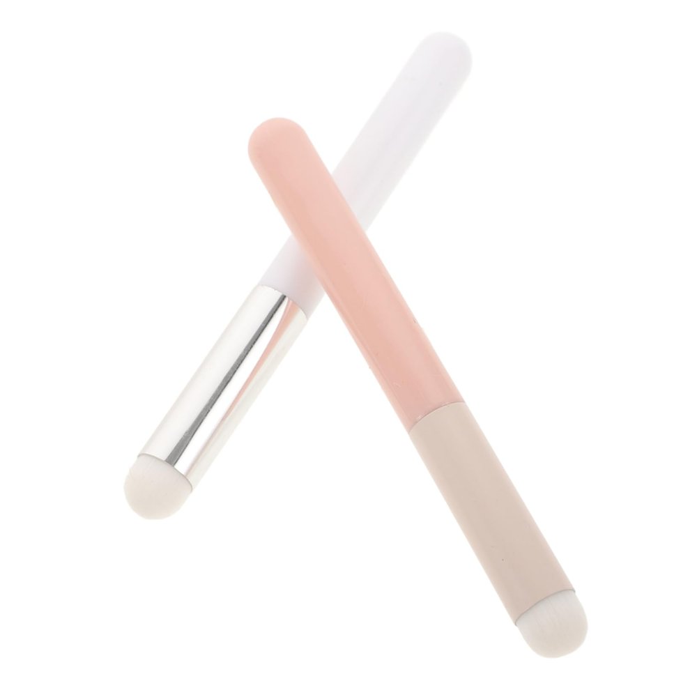 VICASKY 2-Piece Lip Brush Set with Round Lip Applicators