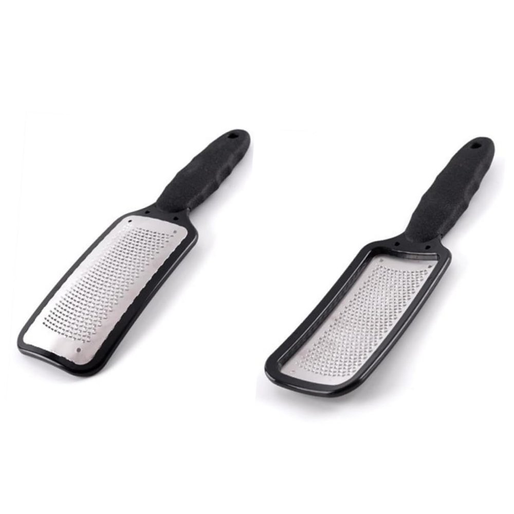 Double-Sided Stainless Steel Foot File, Black Callus Remover