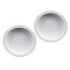 ibasenice 2-Piece Round White Ceramic Feeding Bowls for Lizards view 1