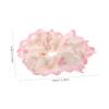 Pink Hair Ties, 2-Pack, Satin Lace Floral Pattern view 2