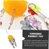 Toyvian Hanging Bird Toy for Parrots with Bell, Plastic and Metal view 2