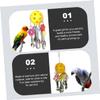 Toyvian Hanging Bird Toy for Parrots with Bell, Plastic and Metal view 4