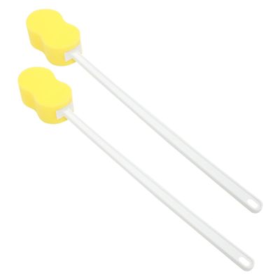 Long-Handled Shower Body Scrubbers, 2-Piece Set, Double-Sided