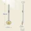 TUKRPQMRI Long-Handle Bath Brush with Soap Dispenser, Gray (533) view 2
