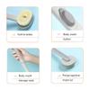 TUKRPQMRI Long-Handle Bath Brush with Soap Dispenser, Gray (533) view 3