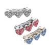 DINHEAROM 3-Pack Heart Rhinestone Hairpins for Dogs and Cats view 1