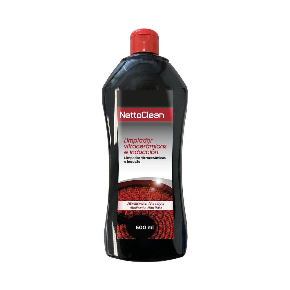 Glass and Ceramic Cooktop Cleaner, Creamy Texture, 600 ml, 4-Pack
