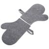 2 Exfoliating Gloves for Body and Shoulders, Felt, Heat-Resistant view 1