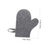 2 Exfoliating Gloves for Body and Shoulders, Felt, Heat-Resistant view 2