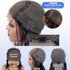 TNICE 8-Inch Chocolate Brown Straight Human Hair Bob Wig, 4x4 Lace Front view 4
