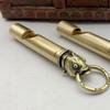Beavorty Pack of Brass Whistle Keychains with Gold Finish view 4