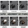 FANSU Dog Bowl Mat, Brown, Absorbent Quick-Drying Non-Slip Diatomaceous Earth Mat, 120 x 30 cm view 3