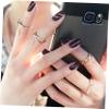 Gold Nail Stickers with Line Stripes, 6-Piece Self-Adhesive Set view 2