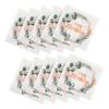 MOLUCKFU 10x10 Eucalyptus Leaf Napkins, Decorative Disposable Paper Napkins, 40 Sheets view 1