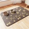 FANSU Dog Bowl Mat, Brown view 1