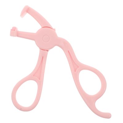Pink Plastic Eyelash Curler with Wide Opening