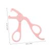 Pink Plastic Eyelash Curler with Wide Opening view 2