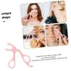 Pink Plastic Eyelash Curler with Wide Opening view 3