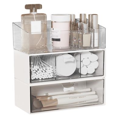 Mafagwre 3-Piece Clear Acrylic Bathroom Organizer Set