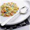 DEARMAMY 4 Sets of 2 Angled Elbow-Handle Spoons for Adults with Disabilities, Stainless Steel, Silver view 2